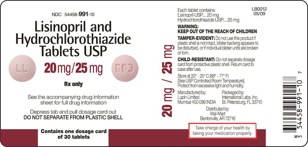 lisinopril hctz recall lupin